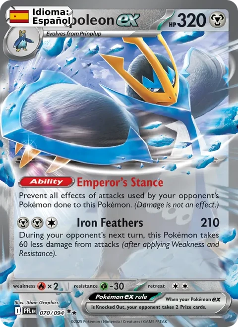 Empoleon ex (070) — Phantasmal Flames