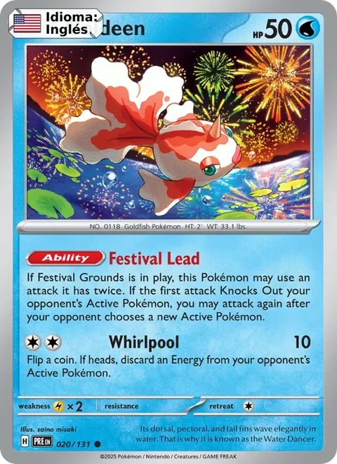 Goldeen (020) — Prismatic Evolutions