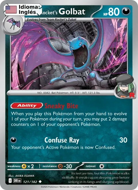 Team Rocket's Golbat (121) — Destined Rivals