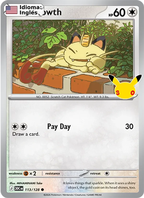 Meowth (113) — 30th Celebration