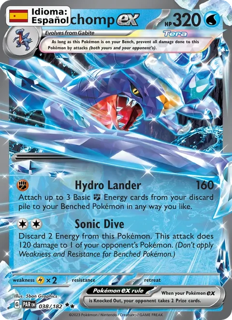 Garchomp ex (038) — Paradox Rift