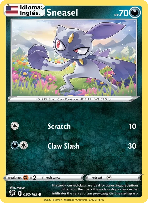 Hisuian Sneasel (092) — Astral Radiance