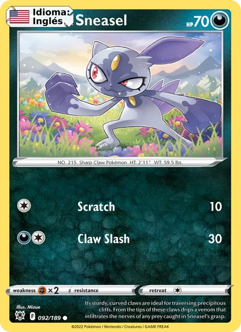 Hisuian Sneasel (092) — Astral Radiance