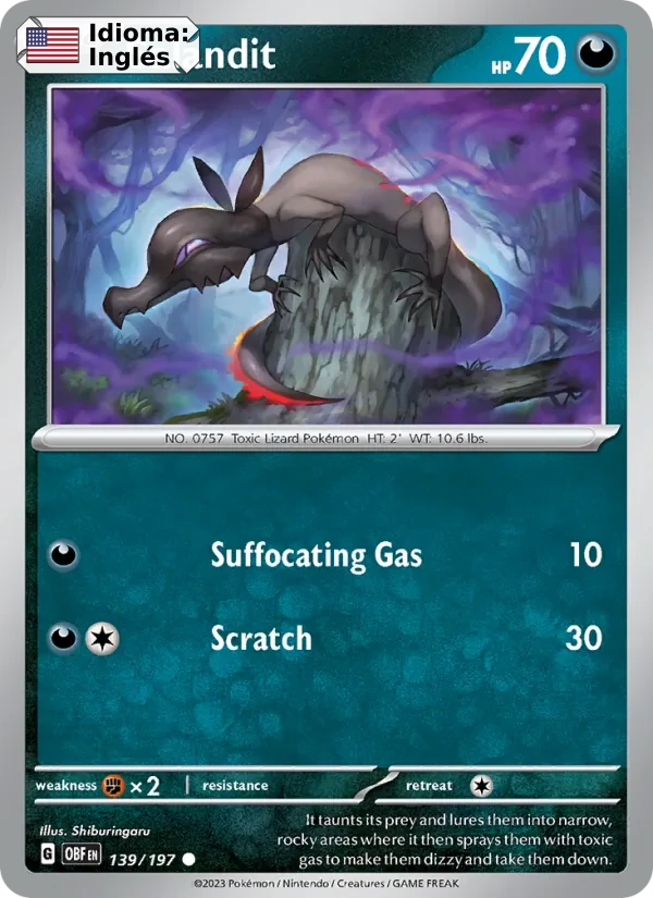 Salandit (139) — Obsidian Flames