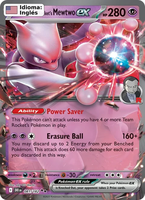 Team Rocket's Mewtwo ex (081) — Destined Rivals
