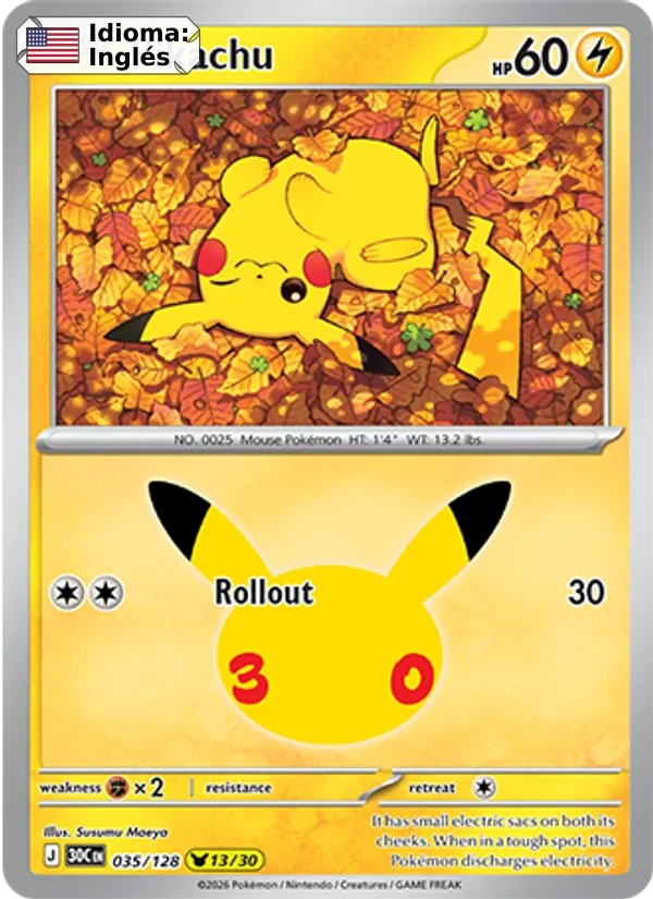 Pikachu (035) — 30th Celebration