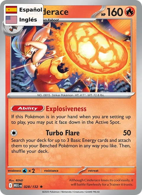 Cinderace (028) — Mega Evolution