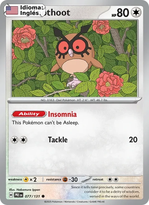 Hoothoot (077) — Prismatic Evolutions