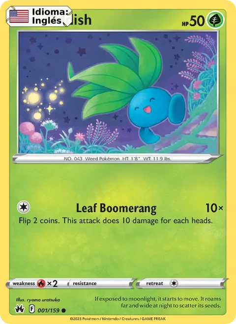 Oddish (001) — Crown Zenith