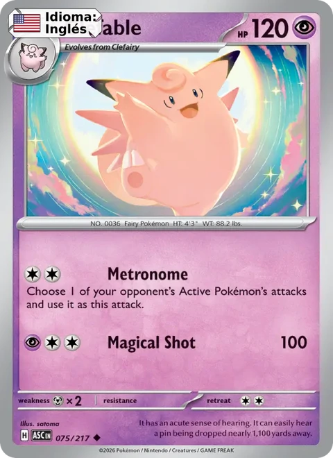 Clefable (075) — Ascended Heroes