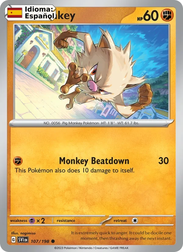 Mankey (107) — Scarlet & Violet