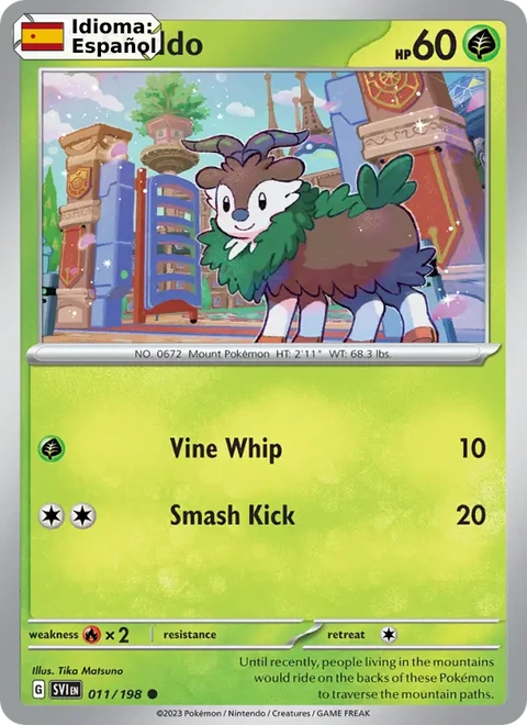 Skiddo (011) — Scarlet & Violet