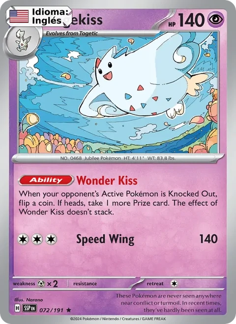Togekiss (072) — Surging Sparks
