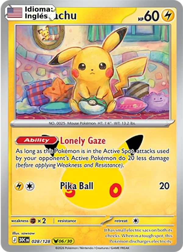 Pikachu (028) — 30th Celebration
