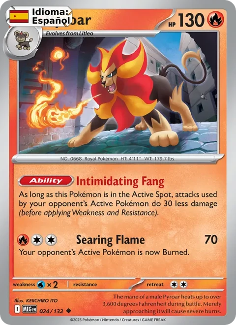 Pyroar (024) — Mega Evolution