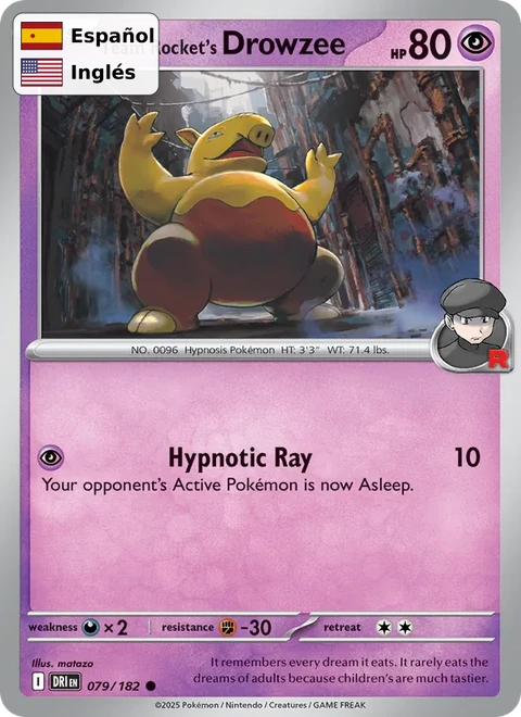 Team Rocket's Drowzee (079) — Destined Rivals