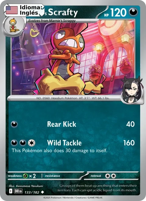 Marnie's Scrafty (133) — Destined Rivals