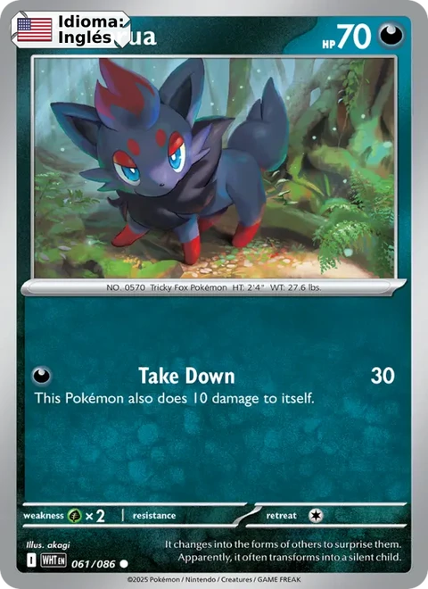 Zorua (061) — White Flare
