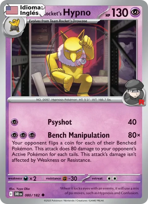 Team Rocket's Hypno (080) — Destined Rivals