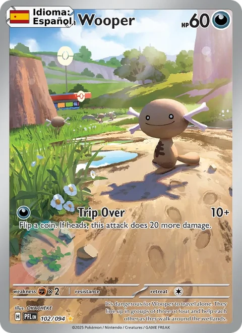 Paldean Wooper (102) — Phantasmal Flames