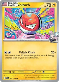 Iono's Voltorb (047) — Journey Together — Inglés · NM