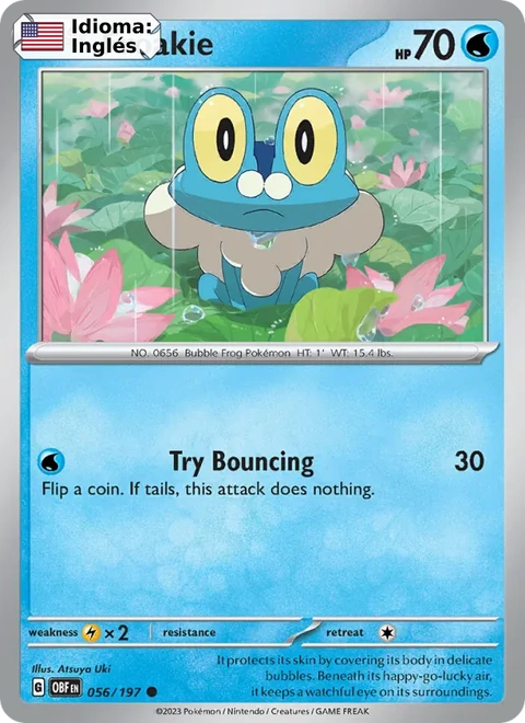 Froakie (056) — Obsidian Flames