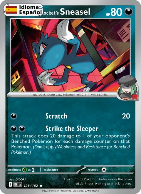 Team Rocket's Sneasel (128) — Destined Rivals