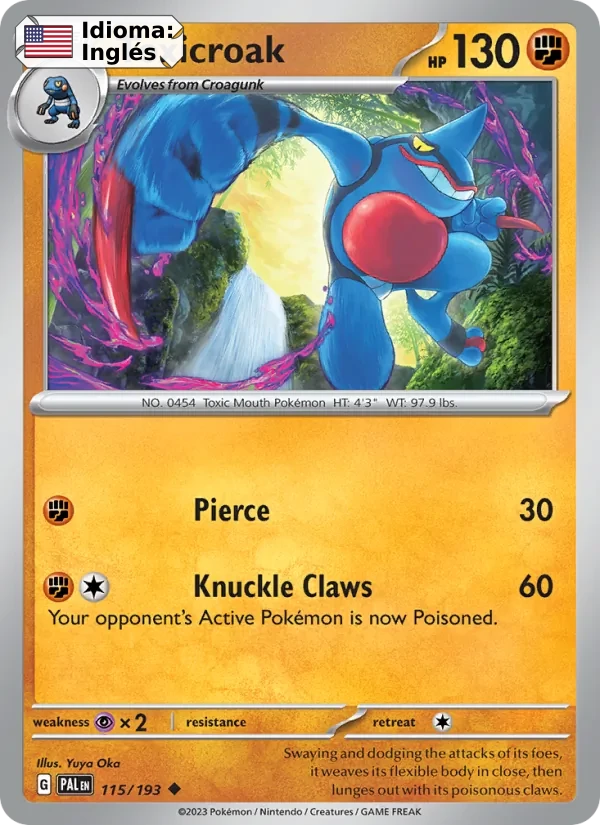 Toxicroak (115) — Paldea Evolved