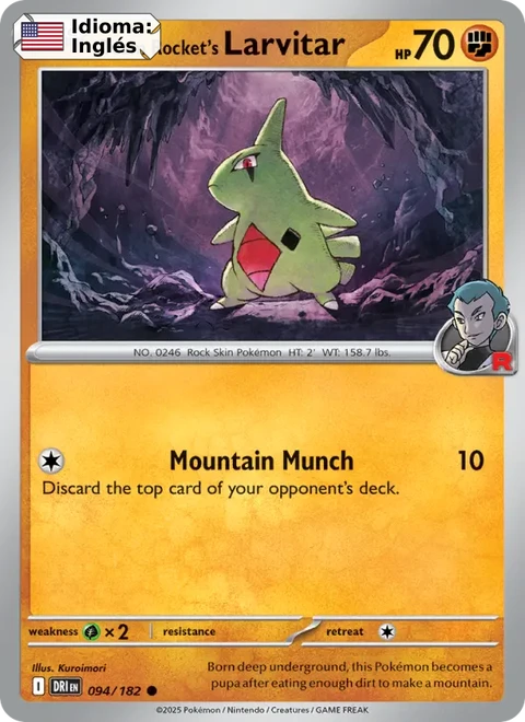 Team Rocket's Larvitar (094) — Destined Rivals