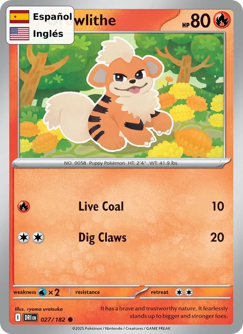 Growlithe (027) — Destined Rivals