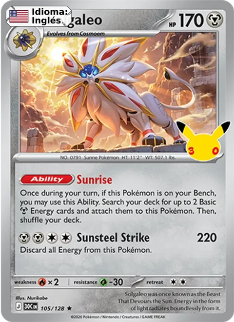 Solgaleo (105) — 30th Celebration