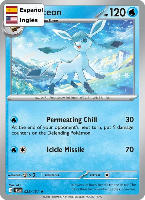 Glaceon (025) — Prismatic Evolutions