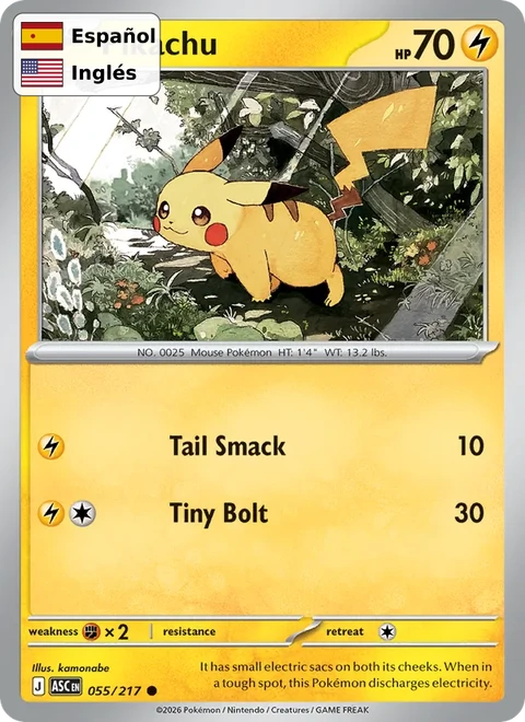 Pikachu (055) — Ascended Heroes