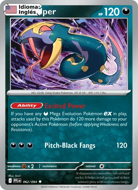 Seviper (062) — Phantasmal Flames