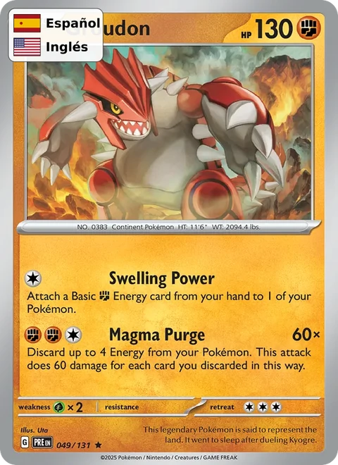 Groudon (049) — Prismatic Evolutions