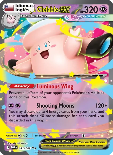Mega Clefable ex (031) — Perfect Order
