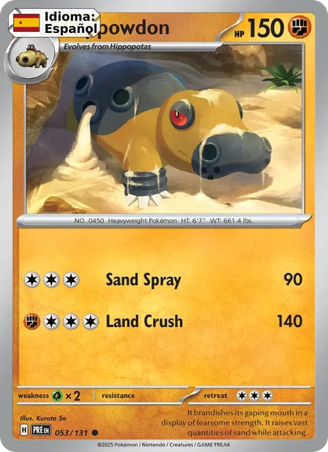 Hippowdon (053) — Prismatic Evolutions