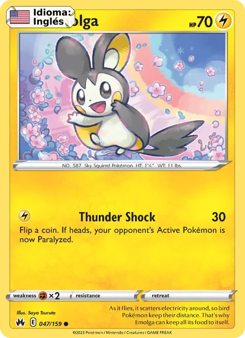 Emolga (047) — Crown Zenith