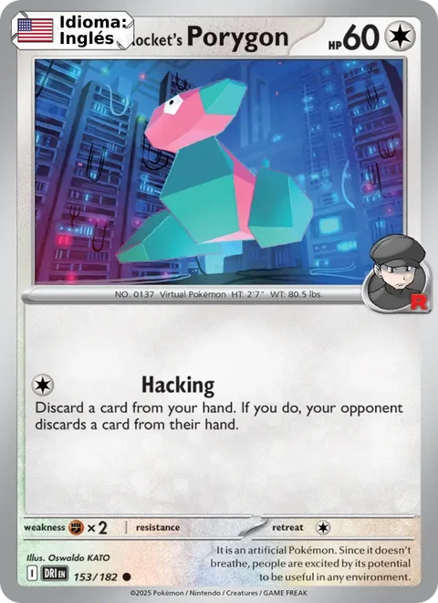 Team Rocket's Porygon (153) — Destined Rivals