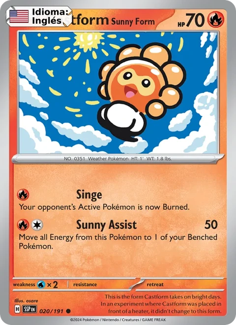 Castform Sunny Form (020) — Surging Sparks