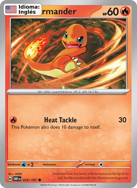 Charmander (026) — Obsidian Flames