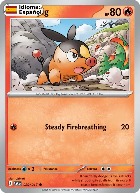 Tepig (029) — Ascended Heroes