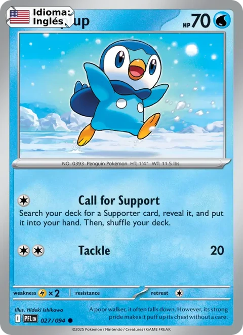 Piplup (027) — Phantasmal Flames