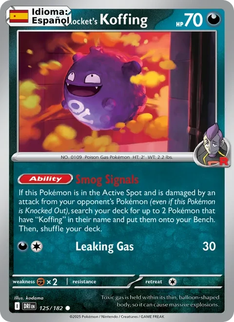 Team Rocket's Koffing (125) — Destined Rivals