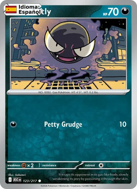 Gastly (123) — Ascended Heroes