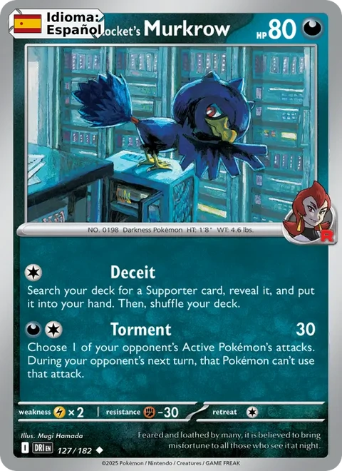 Team Rocket's Murkrow (127) — Destined Rivals