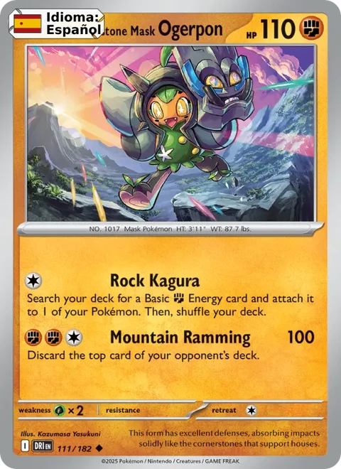 Cornerstone Mask Ogerpon (111) — Destined Rivals