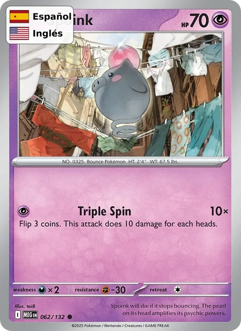 Spoink (062) — Mega Evolution
