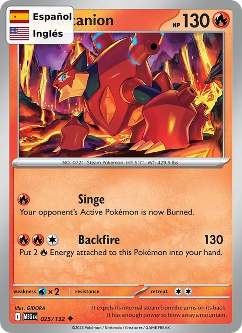 Volcanion (025) — Mega Evolution
