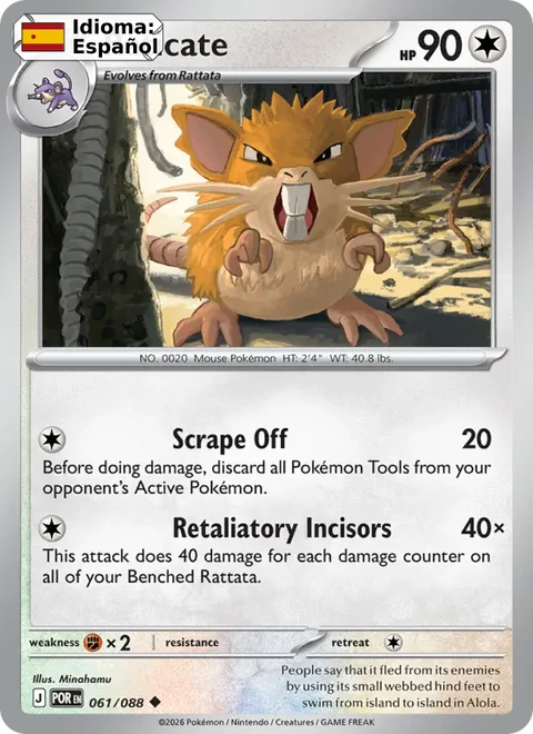 Raticate (061) — Perfect Order